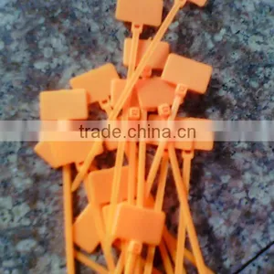 Orange Plastic Cable Marker Tie Tag/nylon Tag Tie thumbnail-1