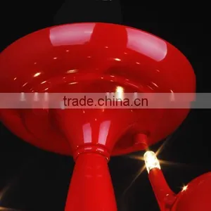 Modern Cast Iron Chandelier Decoration Light Art Red Swan Chandelier for Restaurant thumbnail-3