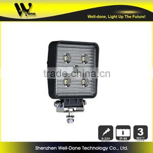 Factory Direct Offer Auto LED Lamp 4.25inch Super Bright IP68 Square15W 4x4 Offroad LED Driving Light thumbnail-5