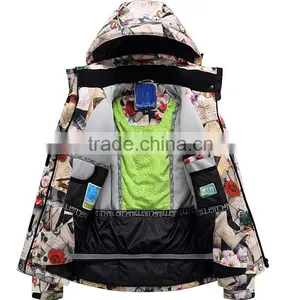 Custom Lady Colorfull Plus Size Ski Jacket thumbnail-4
