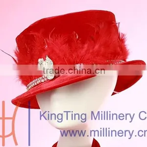 2015 Red Lady Fashion Cloche Hat thumbnail-5