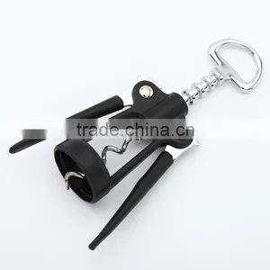 Black New Zinc Alloy Champagne Opener Red Wine Opener thumbnail-1