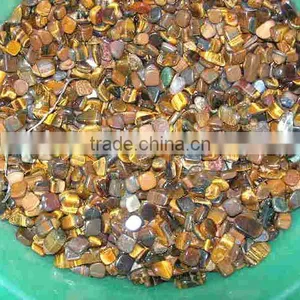 Natural Rock Tiger Eye Tumbled Stone thumbnail-1