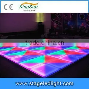 2016 China Cheap Beam Effect DMX 1*1m 3D LED Dance Floor Tile Stage Lighting For Sale Christmas Decorative DJ Disco Party thumbnail-3