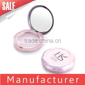 Pink Empty Plastic Compact Powder Case With Mirror thumbnail-1