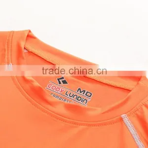 Heather Spandex Polyester Slim Dry Fit Plain Compress Sports T-shirt Mens Short Raglan Sleeve Gym t Shirt With Wholesale Price thumbnail-4