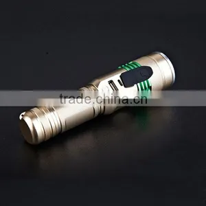POPPAS-6610 500lumens XM-L T6 Micro USB & Power Bank Rechargeable Led Flashlight thumbnail-4