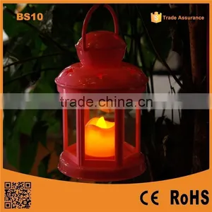 2015 Promotion BS10 Decorative Star Pantern Colorful ABS+ Glass Hurricane Lamp for Candle Holder thumbnail-1