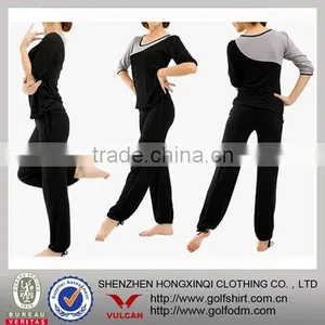 Bamboo Fiber Elegant Ladies Sportwear Fintess Yoga Wear thumbnail-3