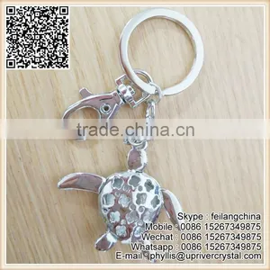 Lovely Cheap Promotion Gifts Green Tortoise Keychain thumbnail-3