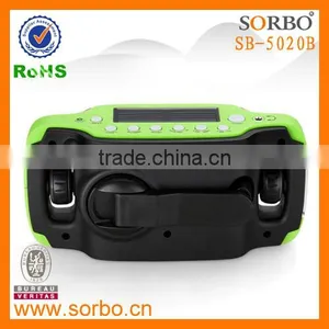 Solar Outdoor Emergency FM Radio Multi Band Flashlight Radio thumbnail-3