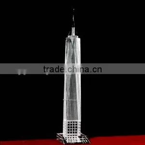 Exquisited Crystal Glass Freedom Tower For New York Souvenir thumbnail-1