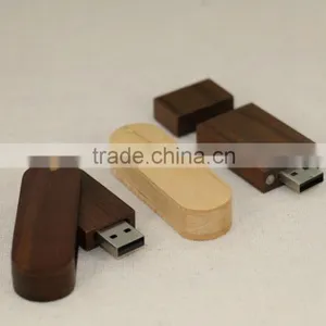 Eco-friendly Customized Logo Laser Engraving Wooden USB Flash Driver for Promotion thumbnail-2