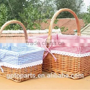 Wholesale New Desigh Wicker Baskets for Wedding Home Decoration Willow Basket thumbnail-2