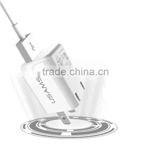 Original USAMS U-Mini Foldable USB Charger Mobile Phone Travel Charger For Apple / Smartphone / PSP thumbnail-3