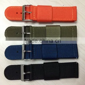 Solid Color 2 Piece Quick Release Watch Nylon Strap thumbnail-1