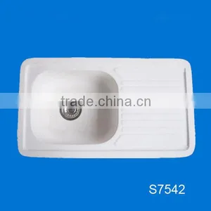 Hot Sales Artificial Stone Kitchen Sinks, Acrylic Solid Surface Kitchen Sink, ,double Bowl Kitchen Sink thumbnail-2
