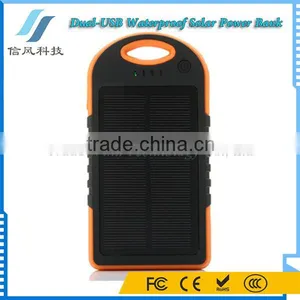 Waterproof Portable Charger Solor Power Bank 8000mAh for IPhone for IPad for Android Phone thumbnail-1