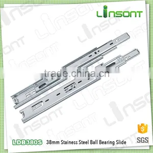 High Quality 38mm Stainless Steel Ball Bearing Mepla Drawer Slide Furniture Drawer Slides thumbnail-1