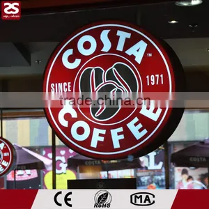 LED Acrylic Double Sides Round Vacuum Formed Display Light Box for Chain Shop thumbnail-2