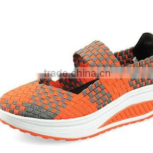 Newest Design Braid Handmade Woven Casual Elastic Shoes thumbnail-4