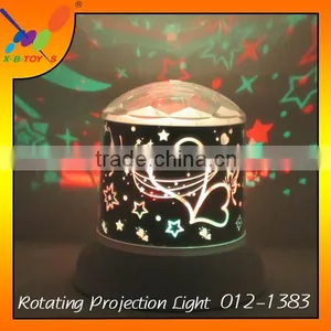 Hot Selling New Year Gift Rotating Projection Light LED Change Colors Projector Night Light With 4 Pcs Batteries or USB Line thumbnail-6