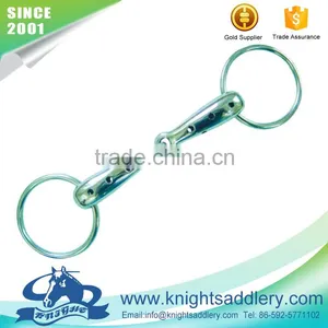 SS Ring Snaffle Bit With Thick Hollow Jointed Mouth thumbnail-1