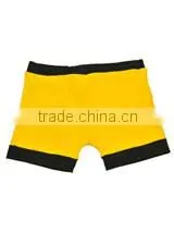 Black Yellow Color MMA Shorts thumbnail-1