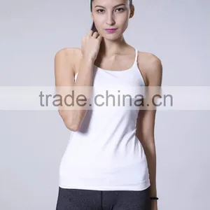 Simple Style Breathable Quick Dry Women Workout Tank Sports Cami thumbnail-5