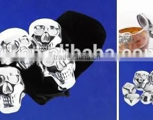 Stainless Steel Ice Cube Whisky Stone Chilling Stone With Logo for Gift Set thumbnail-3