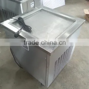 Single Square Pan Inox 304 Fried Ice Cream Machine Single Pan thumbnail-5