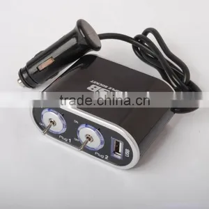 2 Way Car Sockets With USB and Switch thumbnail-1