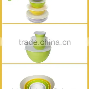 New Design Melamine Salad Bowl Set With Lid thumbnail-2