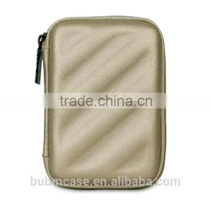 High Quality BUBM Champagne Gold Hard Disk Mini Travel Storage Bag thumbnail-1