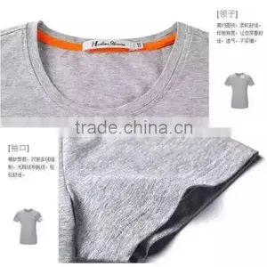 Chinese Factory Bulk Plain T-shirts Cheap Plain Grey T-shirts thumbnail-5