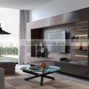 High Gloss Adjustable tv Cabinet Design 2016 thumbnail-4
