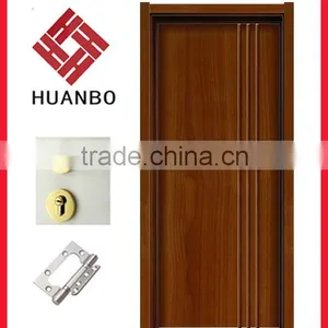 PVC Veneer MDF Carved Solid Wooden Door thumbnail-1