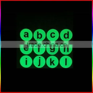 Glow in the Dark Number Epoxy Stickers in Round Shape thumbnail-1