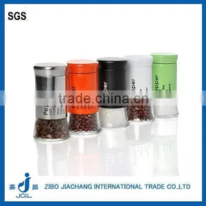 Glass Condiment Bottle With Stainless Steel Skin thumbnail-1