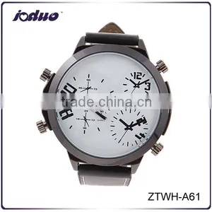 Top Quality Leather Design Personality Sport Watch thumbnail-1