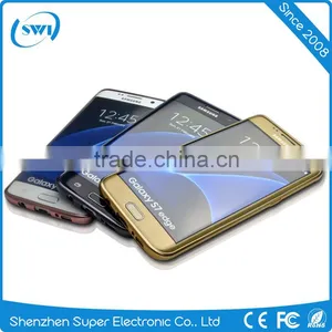 Wholesale China Golden Electroplating TPU Full Cover Case for Samsung S7 Edge Mobile Phone Back Cover thumbnail-5