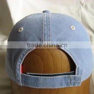 Headwear Factory Classic Cotton 6 Panel Patch Embroideried Baseball Washed Cap thumbnail-2