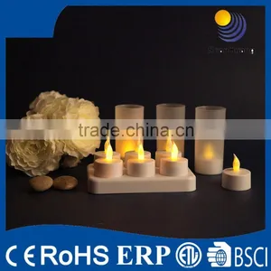 2015 New Arrival and Wholesale White Rechargeable Tealight Candle From China thumbnail-1