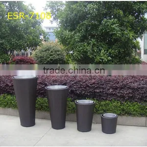 Handmade Rattan Garden Flower Pot thumbnail-1