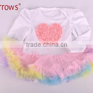 LTZ008-B 0-12 Month Girl Dress Blue Girl Dress Princess Long Sleeve Dress Wholesale Dance Dress thumbnail-2