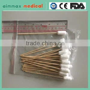 6" Wooden Applicators 11mm Diameter Cotton Head Cotton Swabs thumbnail-1