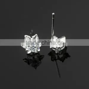 Fashion Jewelry Wholesale 925 Sterling Silver AAAAA Cubic Zirconia Stud Earring thumbnail-5
