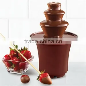 New Mini Chocolate Fountain CF-17 Household 3-Tier Choco Tree EU Standard Small Chocolate Fountain Machine for Home thumbnail-1