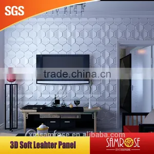 Bedroom Headboard Idea Leather Bed Headboard Embossed Leather Panel thumbnail-1