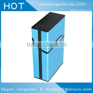 Light Aluminum Cigar Cigarette Case Tobacco Holder Pocket Box Storage Container thumbnail-2